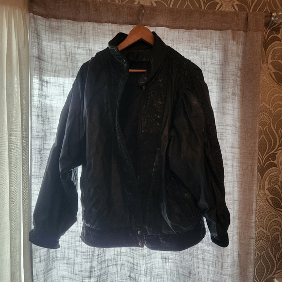 Vintage leather coat - Picture 4 of 6